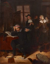Don Quichotte dans sa bibliothèque